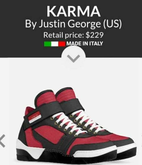 Hand crafted Italian leather hi-top sneakers